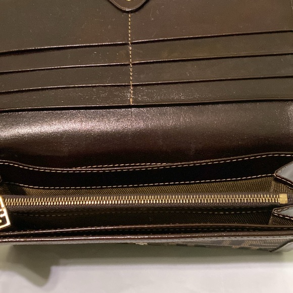 FENDI Zucca Pattern Brown Long Wallet Authentic - Picture 7 of 12